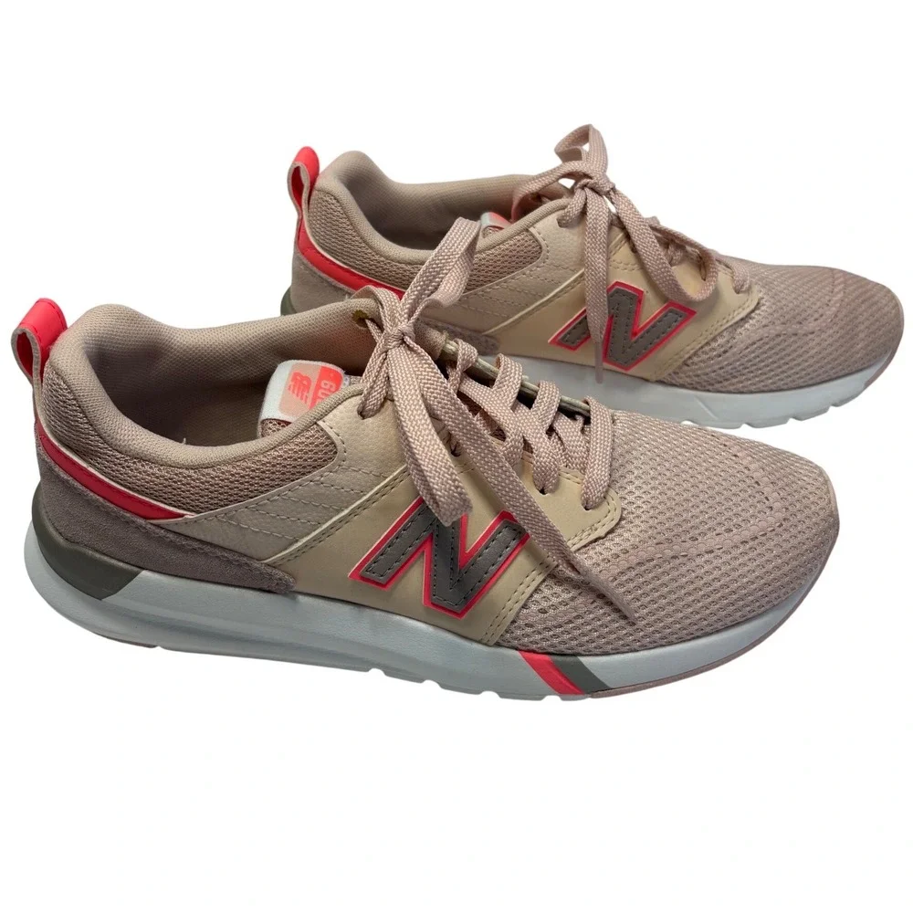 New Balance 009 Women Sneakers Pink Grey Mesh LowTop Lifestyle Shoes WS009SC1